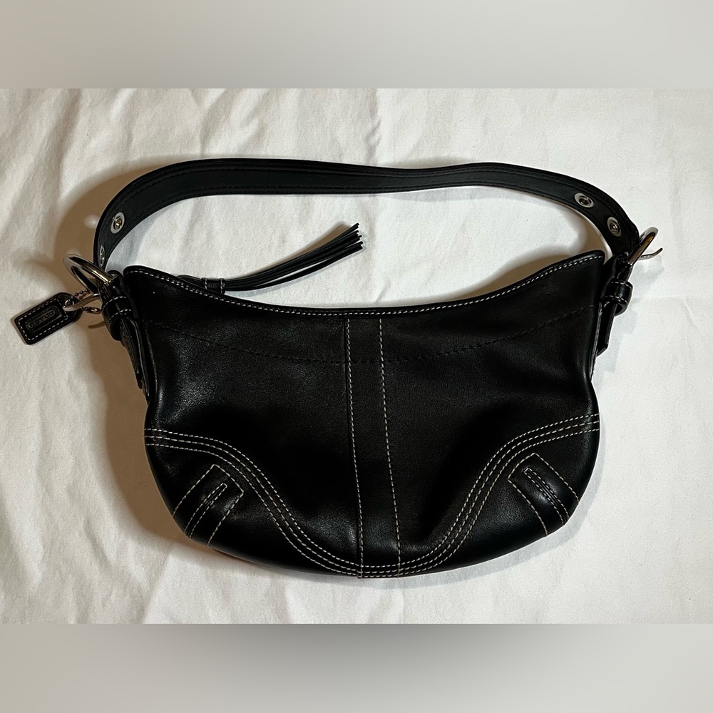 Coach Bag Purse Leather Y2K Soho Hobo Shoulder Black Handbag Vintage Classic